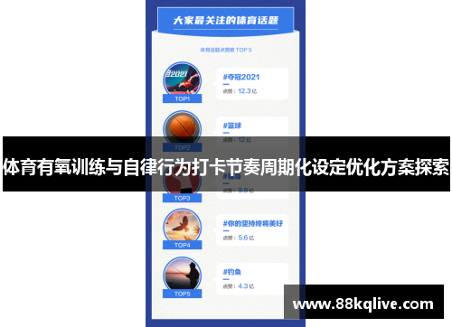 体育有氧训练与自律行为打卡节奏周期化设定优化方案探索